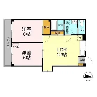 半田ハイツⅡ【101号室】の間取り