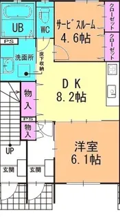 シンフォニー・ロード【101号室】の間取り