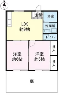 オーパンバルハイツ【1階】の間取り