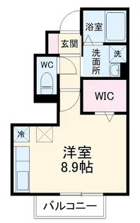 グリシーヌ【106号室】の間取り
