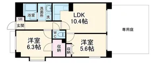 朝日クレスパリオ溝の口【1階】の間取り