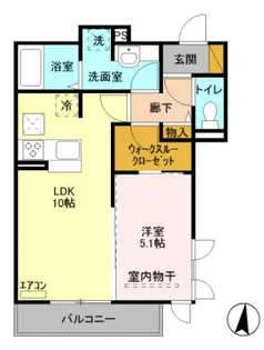 ベルエキップ【2階】の間取り
