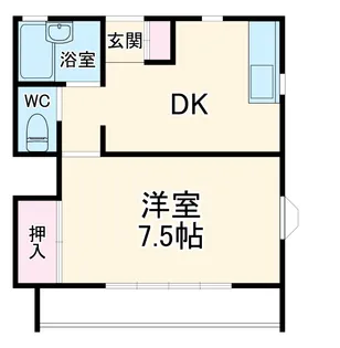 ウイング・18【103号室】の間取り