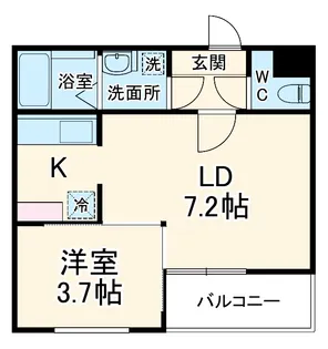 FUJISTA所沢Ⅶ【3階】の間取り