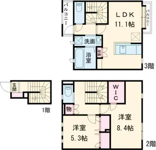 Crystal Palace【1階】の間取り