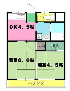 パレットハウス【1階】の間取り