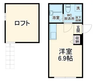 プリマシーサイド【1階】の間取り