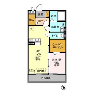 アークトゥルス【2階】の間取り