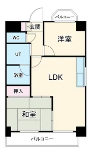 リヴァーサイド植田【5階】の間取り