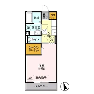 プティール Ⅲ【3階】の間取り