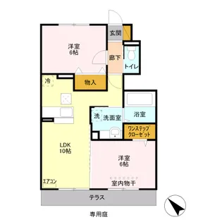 ロイヤル ローサ【1階】の間取り