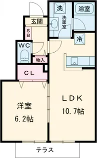 コルティーレ経堂【1階】の間取り