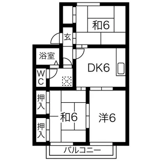 セジュール東曙 A棟【1階】の間取り