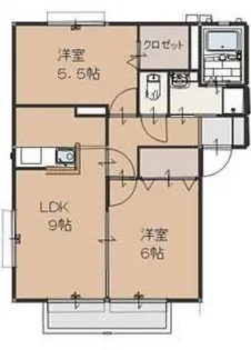 ファミーリェ Ⅱ【2階】の間取り