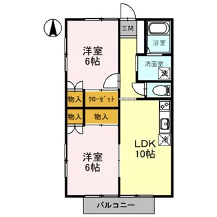 レディアンス熊谷【2階】の間取り