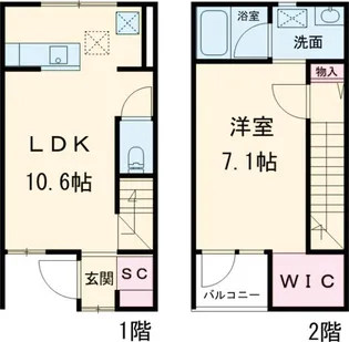 ザ・パークメゾン高砂【1階】の間取り