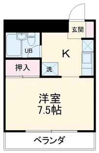 ウィズ呼続【4F号室】の間取り