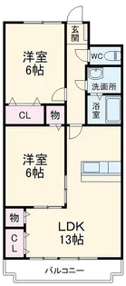 ドミールTF【1階】の間取り
