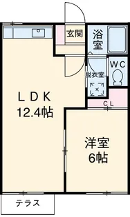 ライトハイツH棟【202号室】の間取り