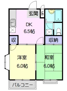 エルディム上地【2階】の間取り