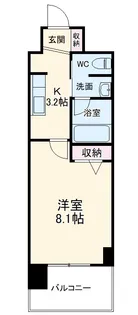 エトランゼ桜森【403号室】の間取り