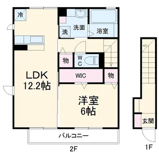 アネラ【202号室】の間取り
