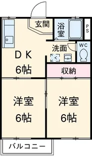 レジデンス翔【206号室】の間取り