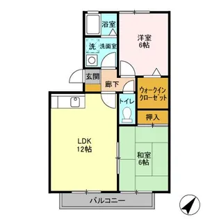 ミルフィーユ 参番館【303号室】の間取り