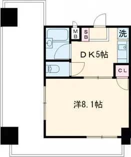 グランヴァン町田【8階】の間取り