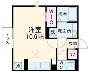 レクシオン本町 Lino【205号室】の間取り
