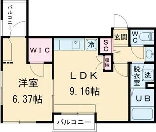 Maison de Chaton【2階】の間取り