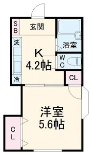 ヤマミチハイツ【1階】の間取り