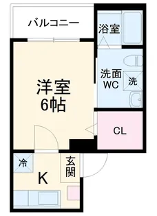 A−FLAT【103号室】の間取り