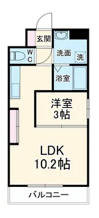アビタシオン名駅南【1001号室】の間取り