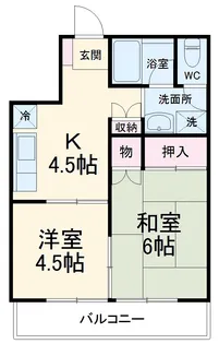 トリエールもとまち【2階】の間取り