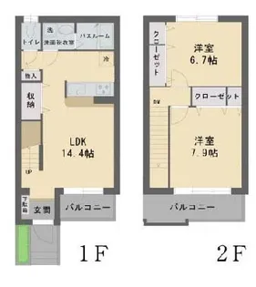 ウッドリッジ壱番館【1階】の間取り