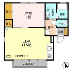 ミニコスモ AB【2階】の間取り