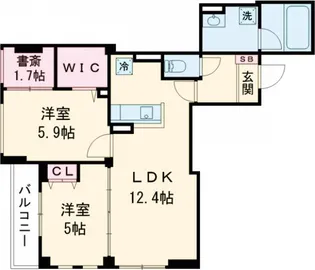 メイソンズ ガーデン【1階】の間取り