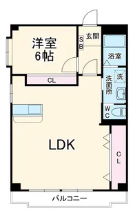 三鉦マンション【2階】の間取り