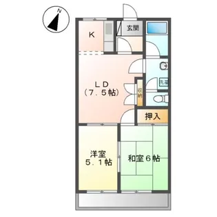 コンフォースM【202号室】の間取り