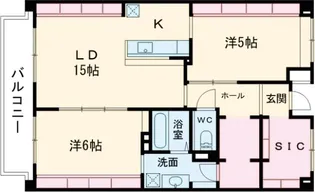 アムカス【1階】の間取り