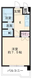 メゾン朋友【405号室】の間取り