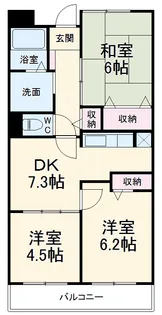 メゾンアンソレイエ【1階】の間取り