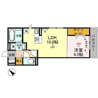 ルミエール(入間)【1階】の間取り