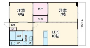 シェソワ東山【404号室】の間取り