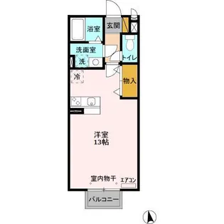 カリーナ カーサ【203号室】の間取り