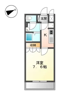 サンフィットあけぼの【1階】の間取り