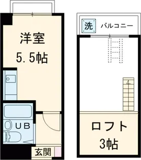 インベスト西中延【2階】の間取り