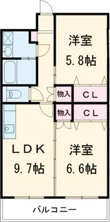 ラシーヌⅠ【102号室】の間取り