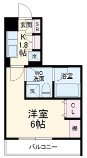 レアライズ新丸子Ⅱ【5階】の間取り